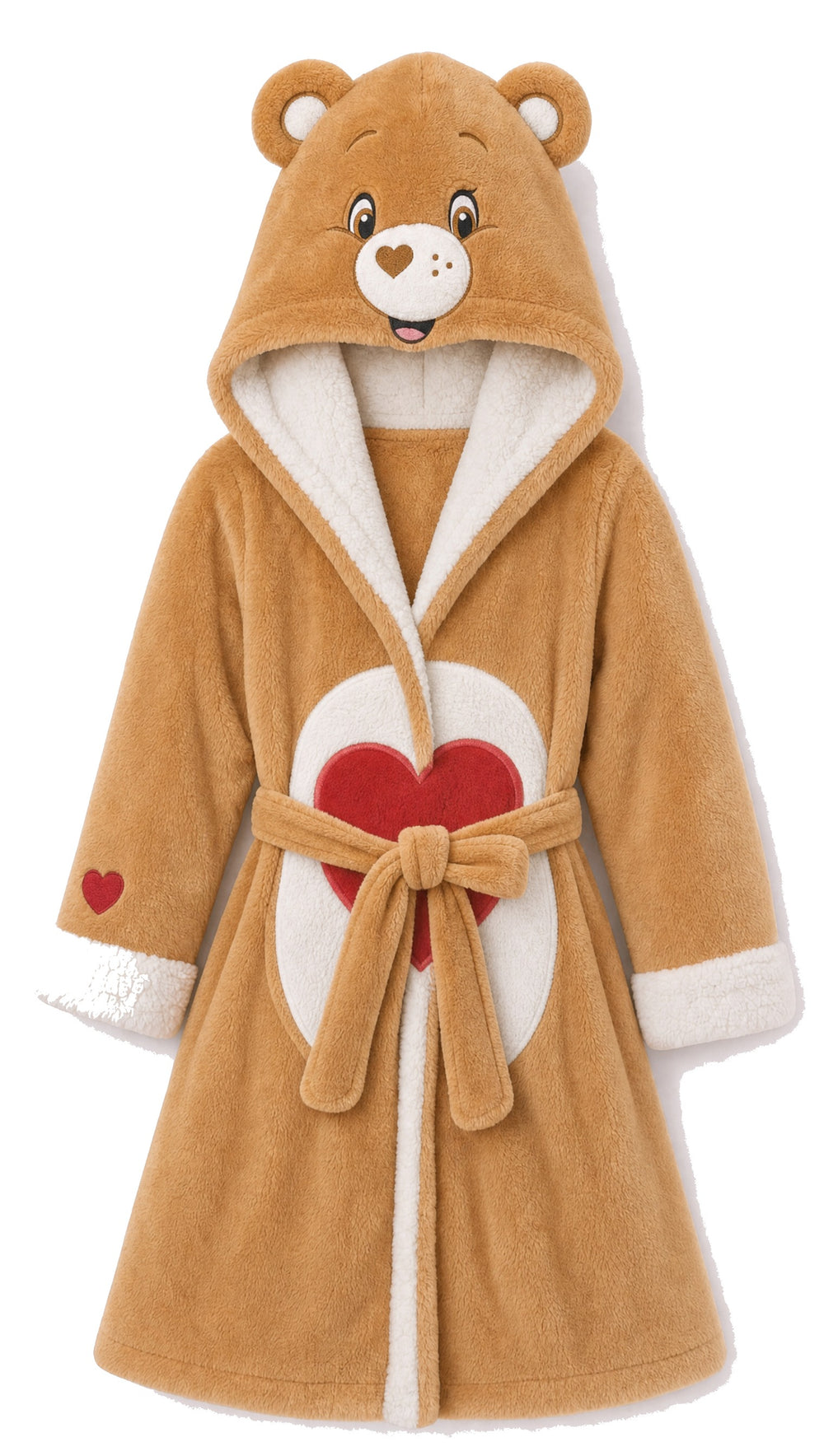 Heated robe Heart Tan